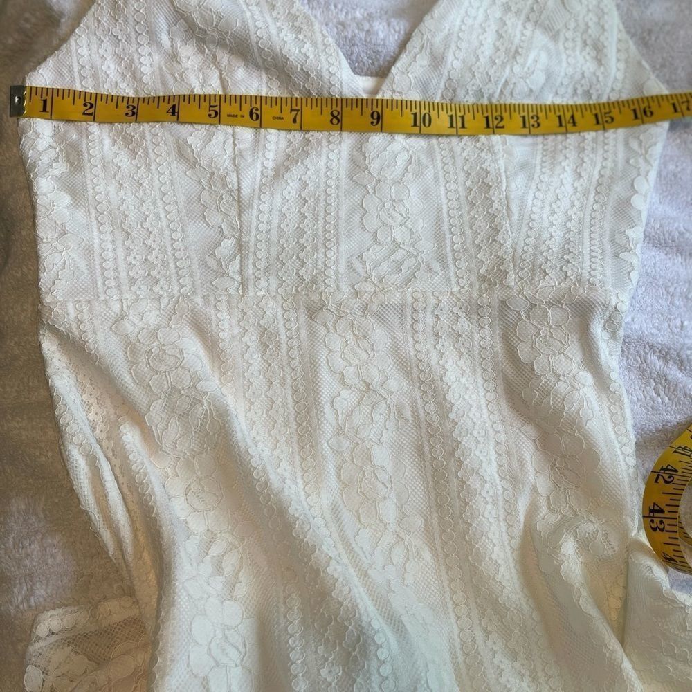REVOLVE BY THE WAY Mallory Ruffle Lace Mini Dress.Size M - Picture 14 of 16